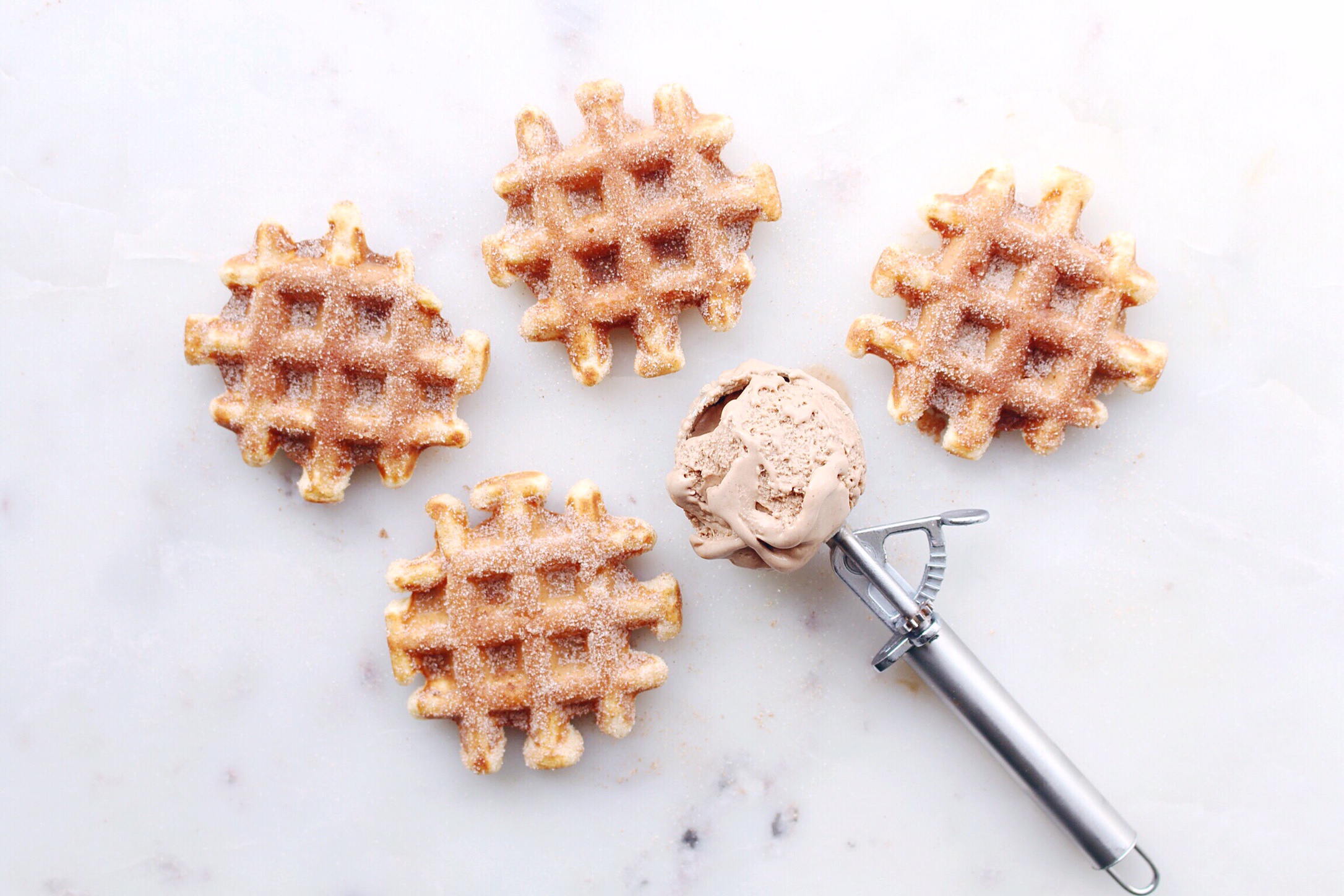 Mini Waffle Breakfast Sandwiches - The Sweet and Simple Kitchen