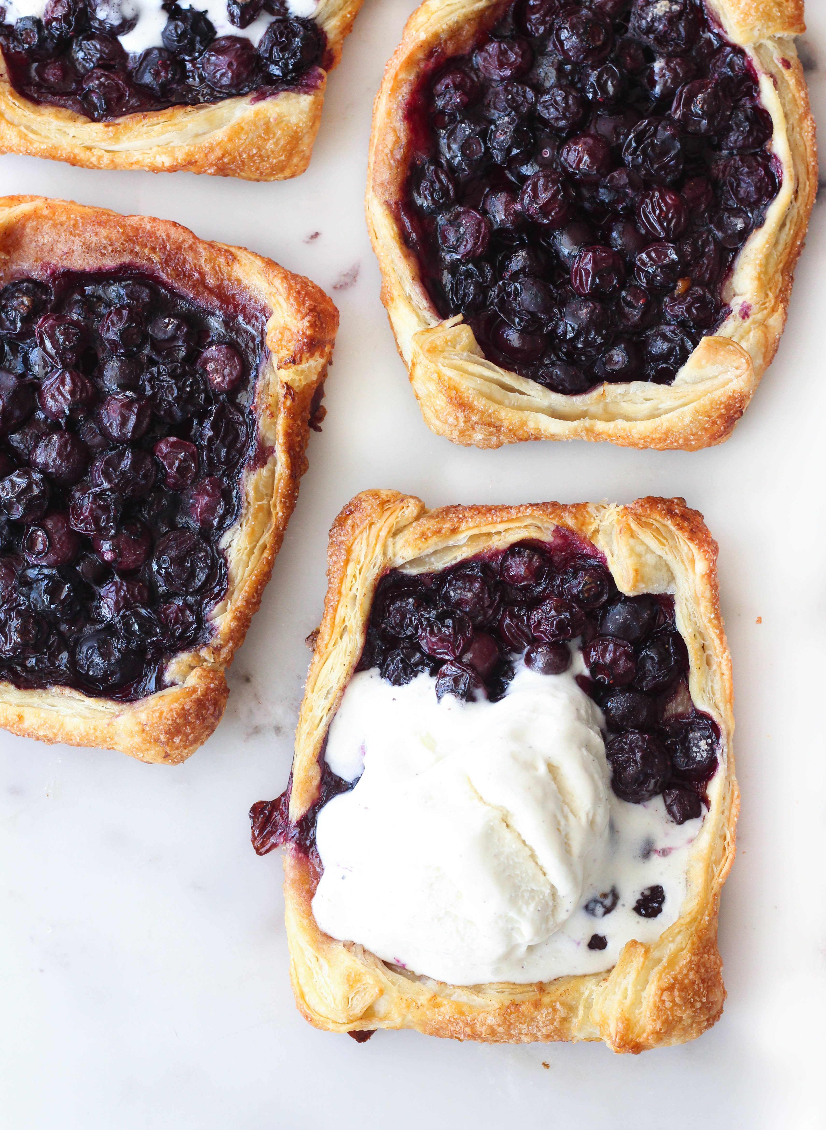 Blueberry Puff Pastry - Pies and Tacos