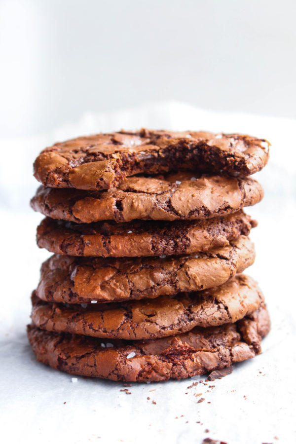 Flourless Chocolate Hazelnut Mocha Cookies - The Sweet and Simple Kitchen