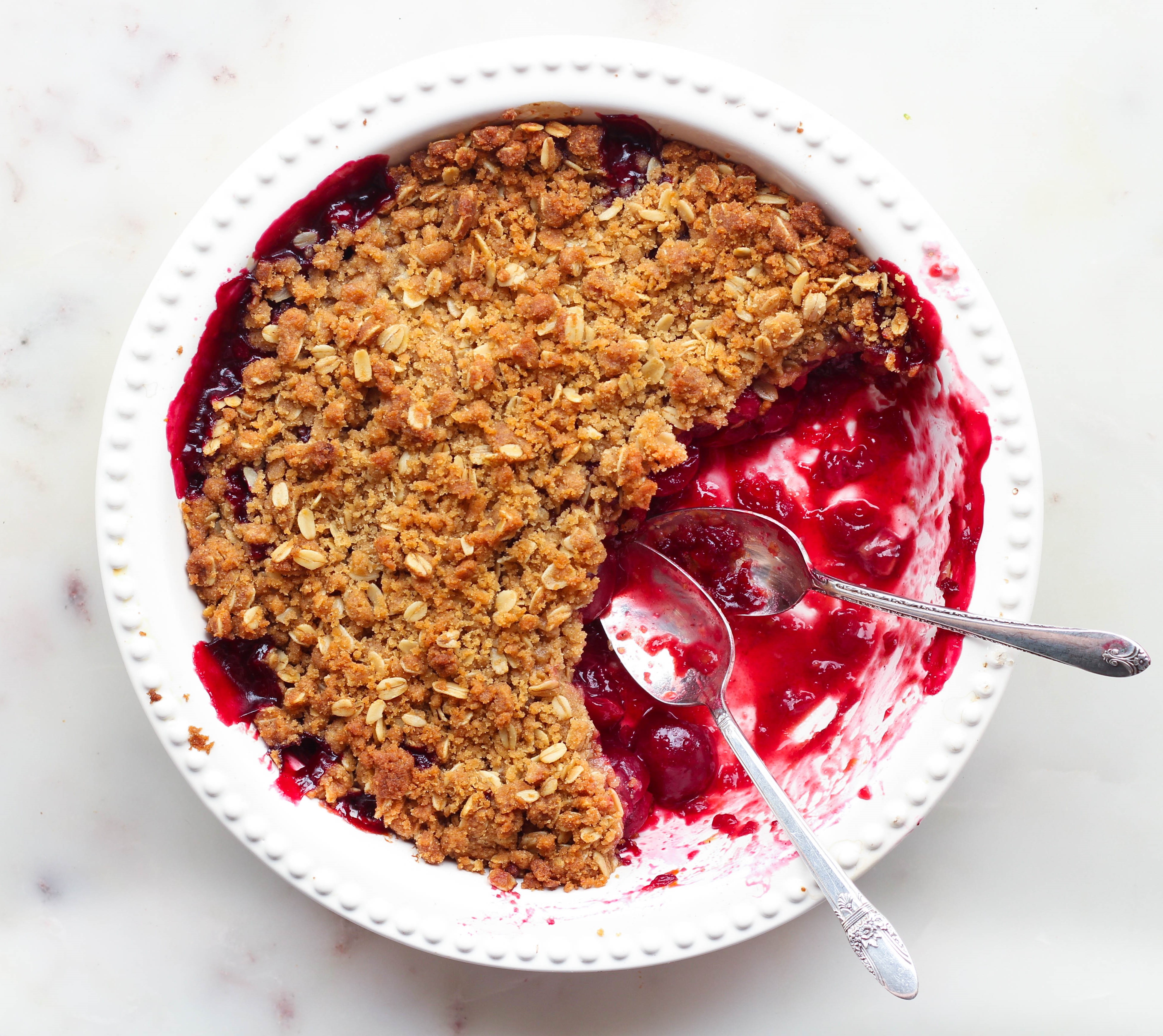 Cherry Crisp - The Sweet and Simple Kitchen