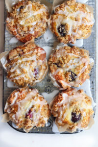 Blackberry Greek Yogurt Crumb Muffins - The Sweet and Simple Kitchen