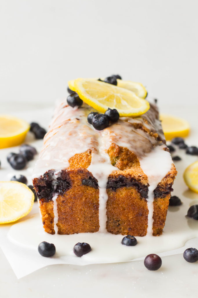 Lemon Blueberry Swirl Loaf Cake - The Sweet and Simple Kitchen