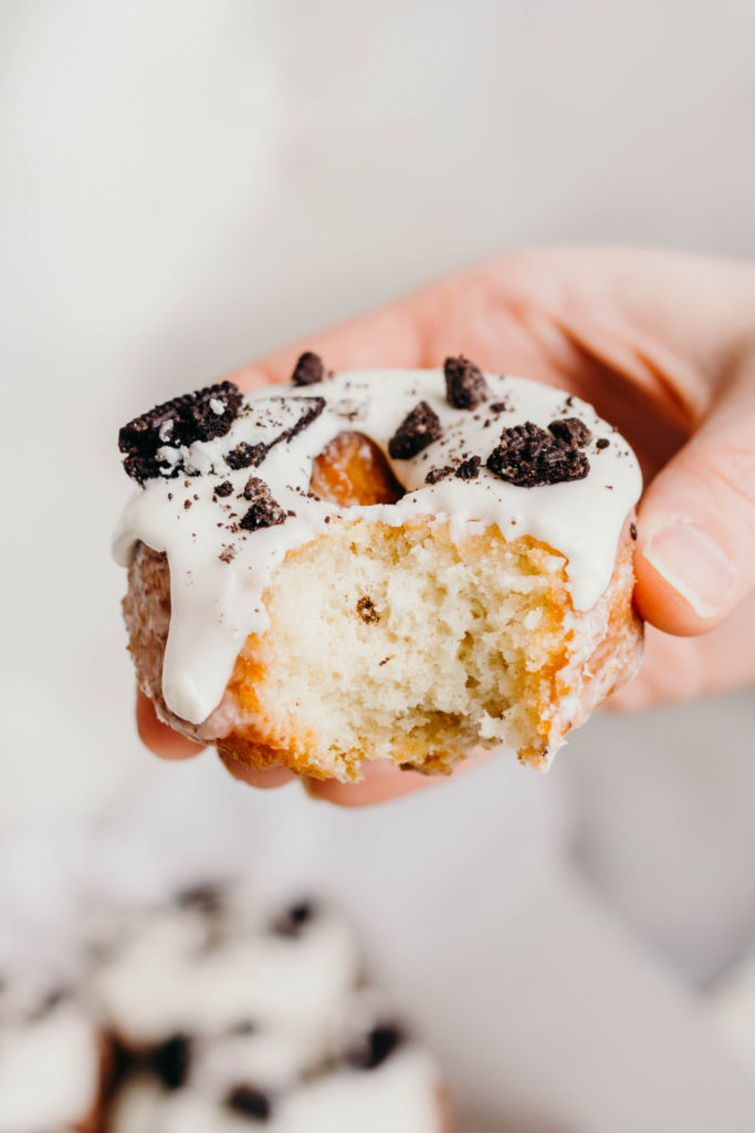 Cookies and Cream Doughnuts - The Sweet and Simple Kitchen