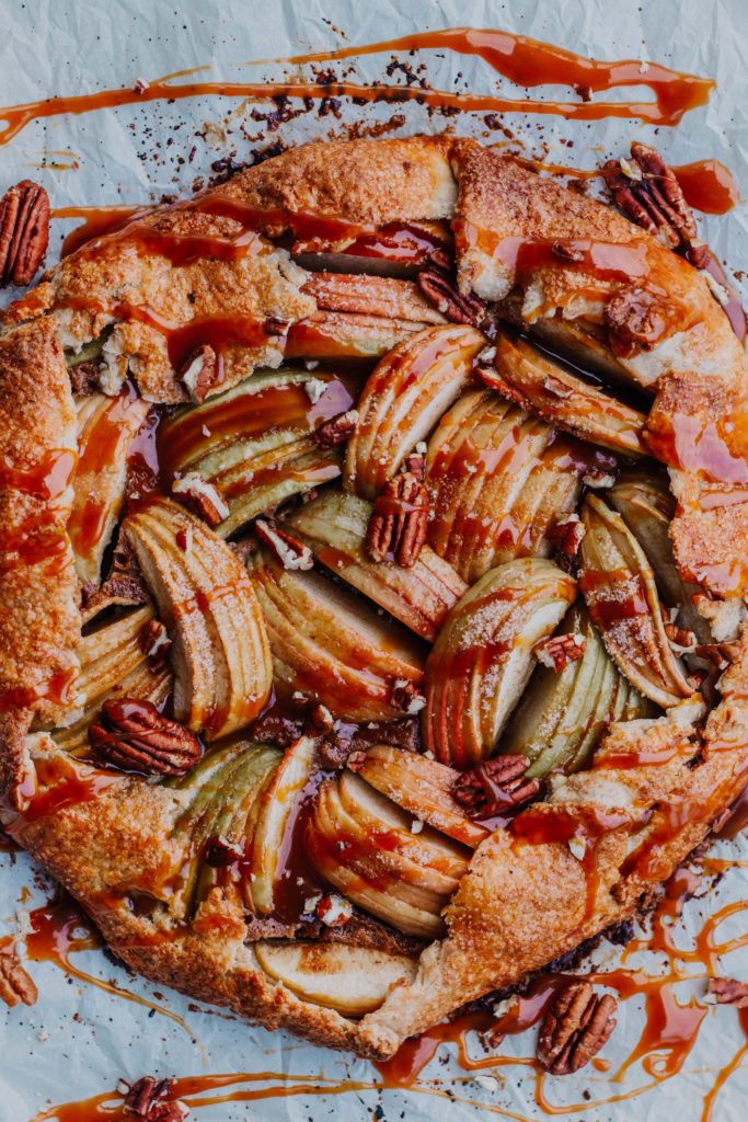 Caramel Pecan Frangipane Apple Galette - The Sweet and Simple Kitchen