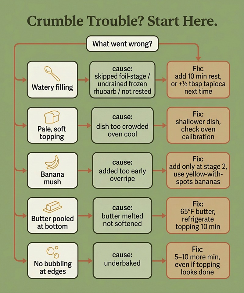 Crumble Trouble? Start Here