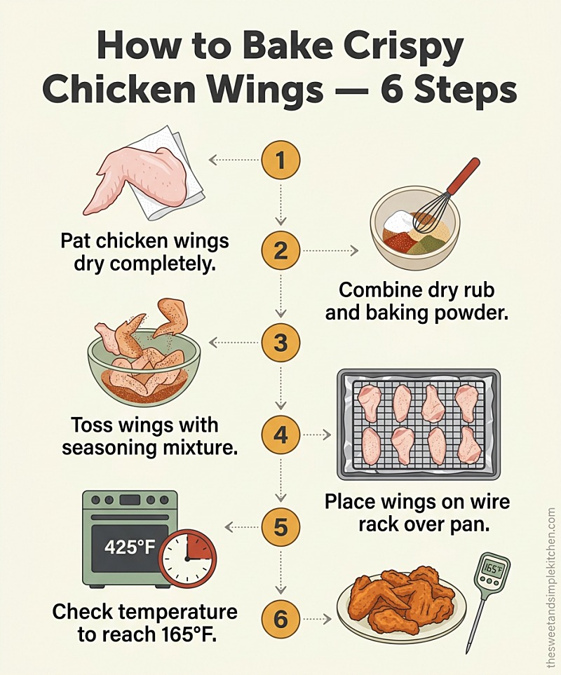 How to Bake Crispy Chicken Wings