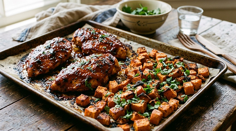 BBQ Chicken and Sweet Potato