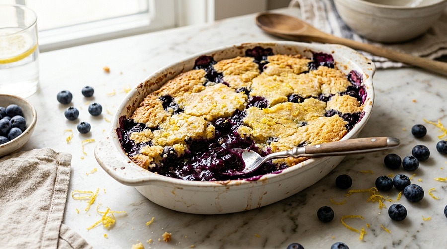 Blueberry Lemon Dump Cake