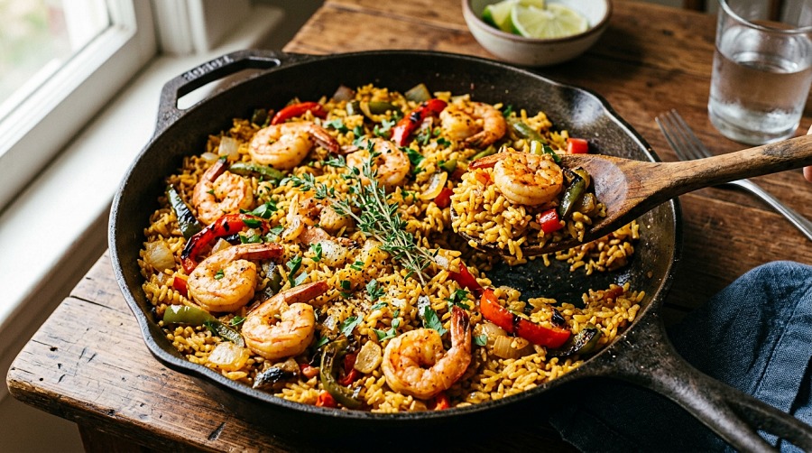 Cajun Shrimp and Rice (30 Minutes)