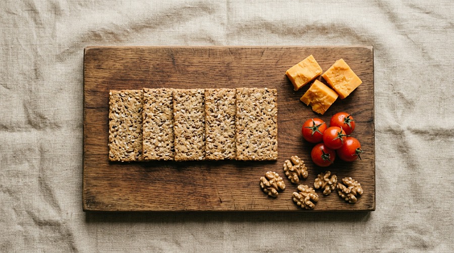 Cheese and Whole Grain Cracker Plates