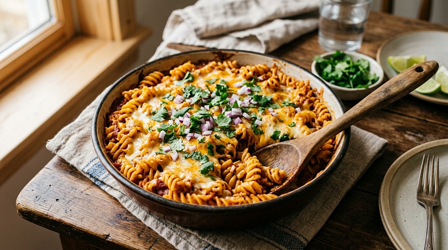 Cheesy Taco Pasta Bake