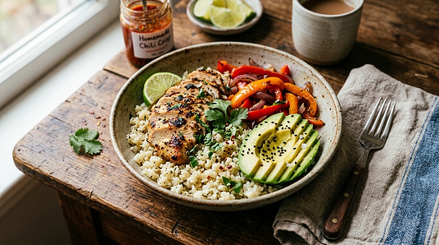 Chicken & Cauliflower Rice Bowl