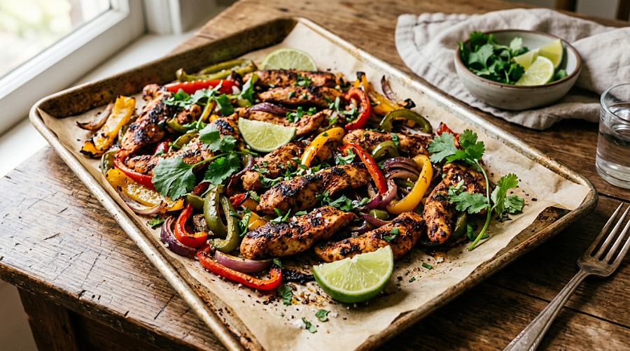 Chicken Fajita Bowls with Peppers