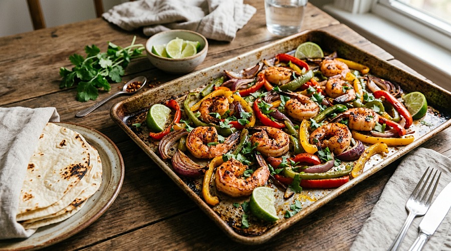 Chili Lime Shrimp Fajitas