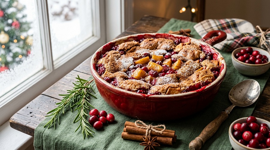 Cranberry Apple Holiday Dump Cake (NEW)