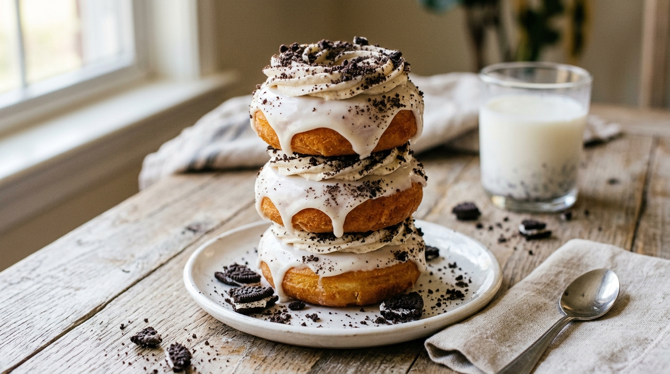 Easy Cookies and Cream Donuts Recipe