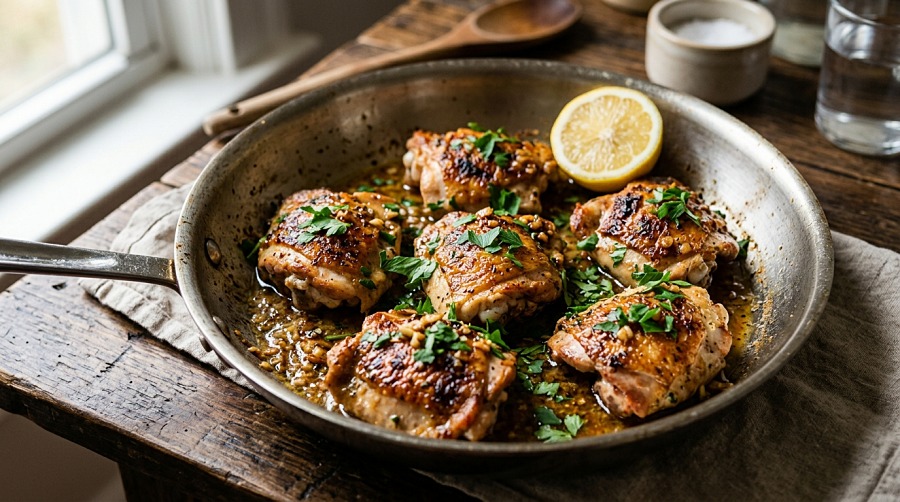 Garlic Butter Boneless Thighs