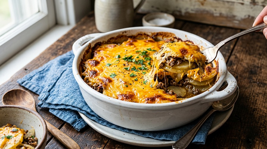 Hamburger Potato Casserole