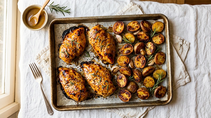 Honey Mustard Chicken and Potatoes