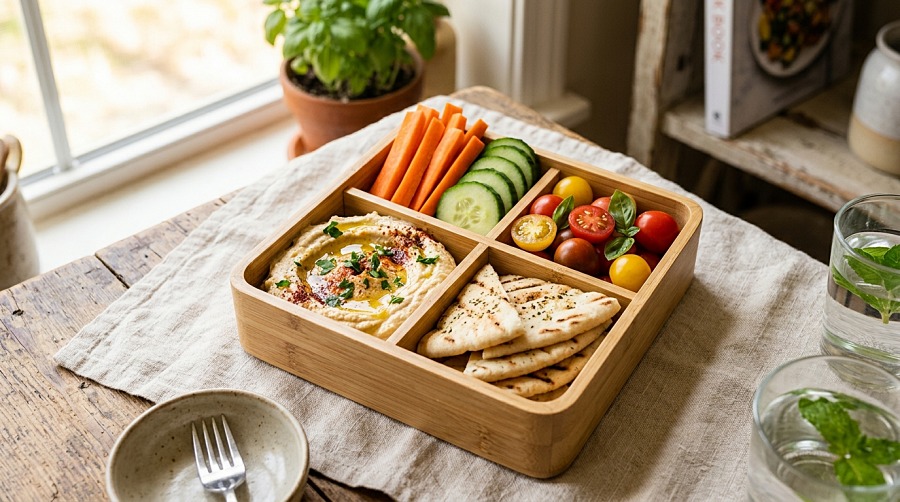 Hummus & Veggie Bento
