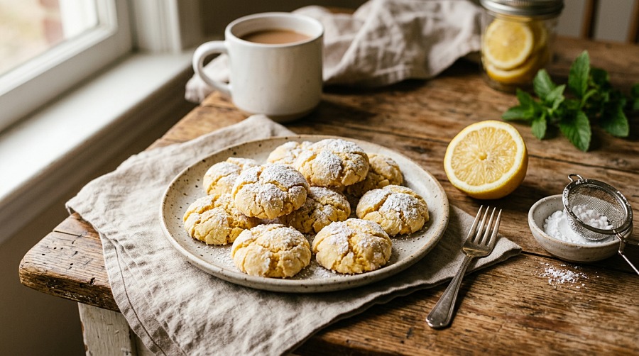 Lemon Cake Mix Cookies