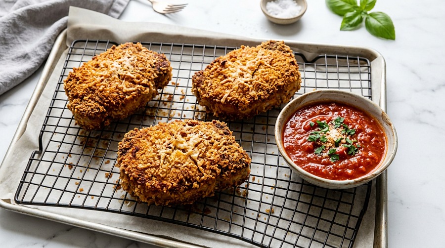 Parmesan Crusted Baked Pork Chops