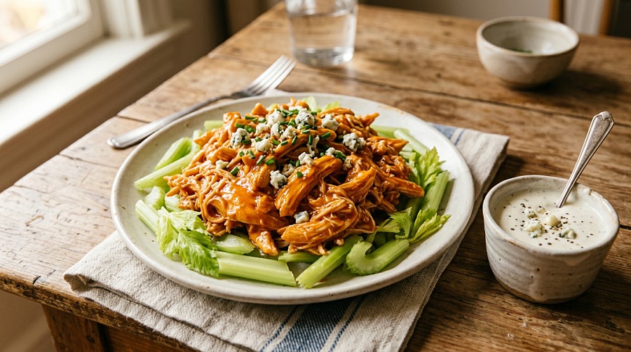 Slow Cooker Buffalo Chicken