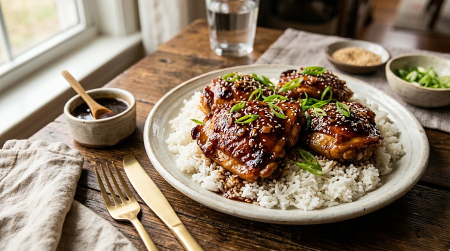 Slow Cooker Honey Garlic Chicken