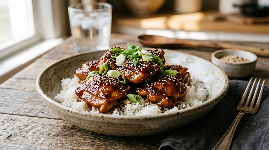 Slow Cooker Honey Garlic Thighs