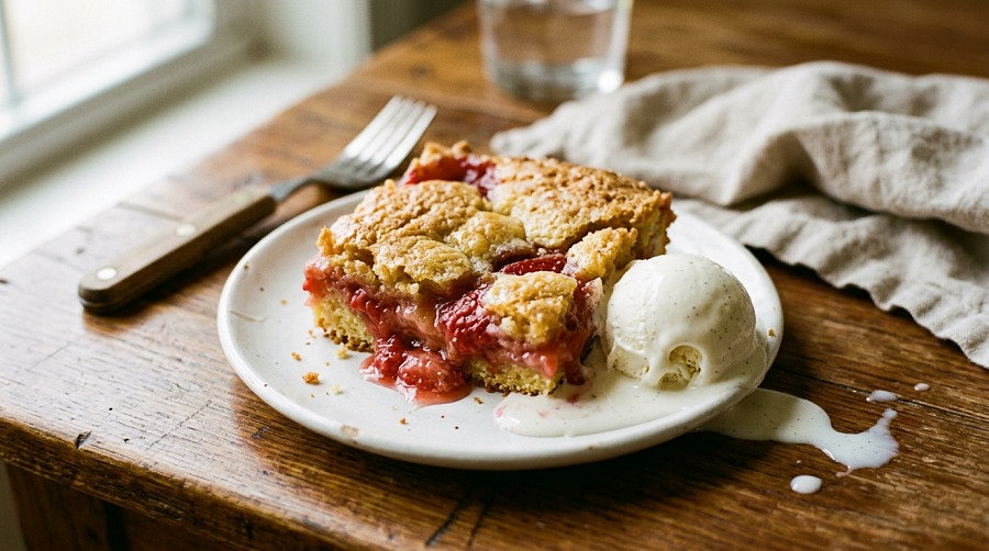Strawberry Dump Cake
