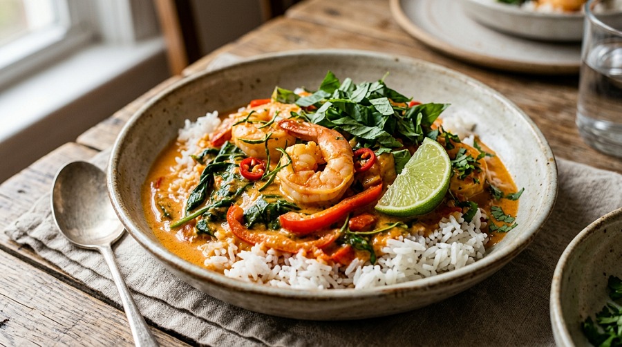 Thai Coconut Curry Shrimp (20 Minutes)