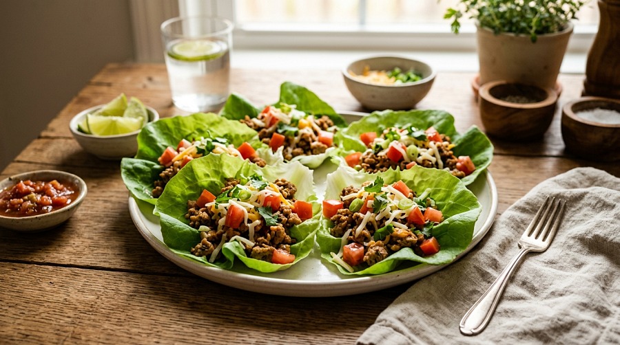 Turkey Taco Lettuce Cups