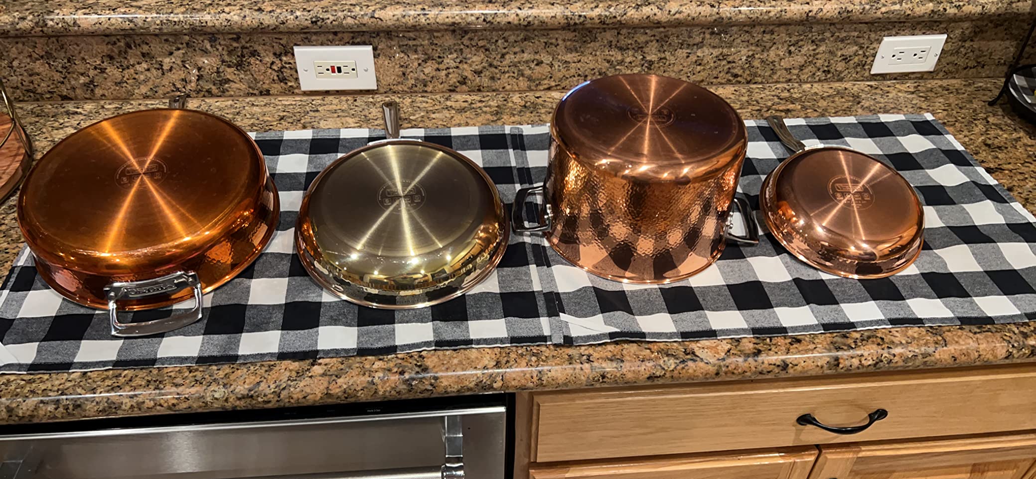 Viking 3-Ply Pots and Pans Set, 10 Piece Copper Kitchen Cookware with Glass Lids, Hammered Copper customer photo 1