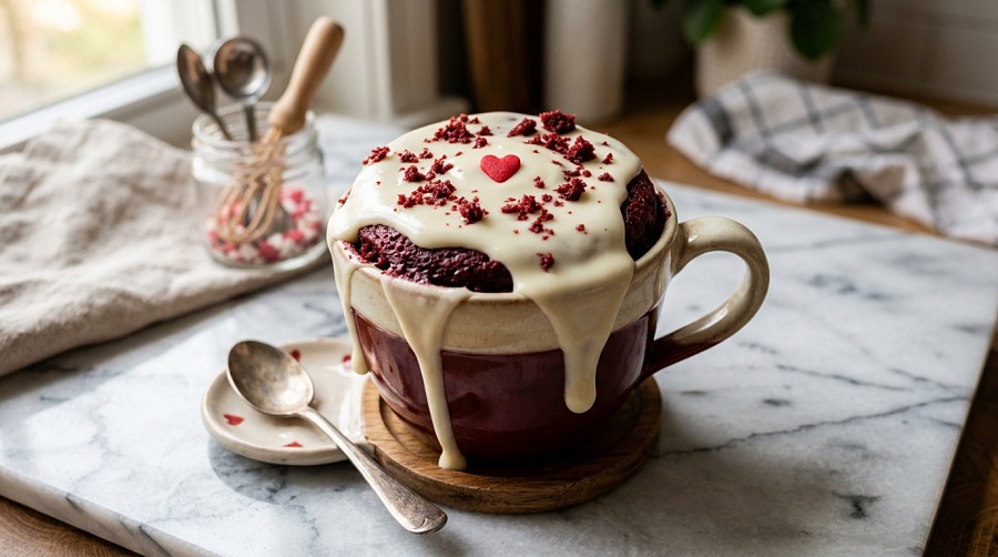 Red Velvet Mug Cake