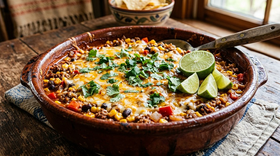 Southwest Ground Beef Casserole