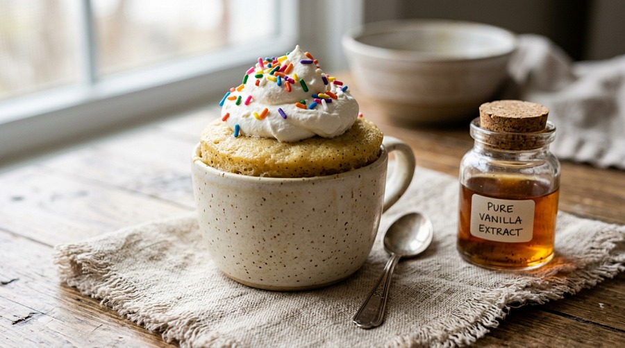 Vanilla Bean Mug Cake