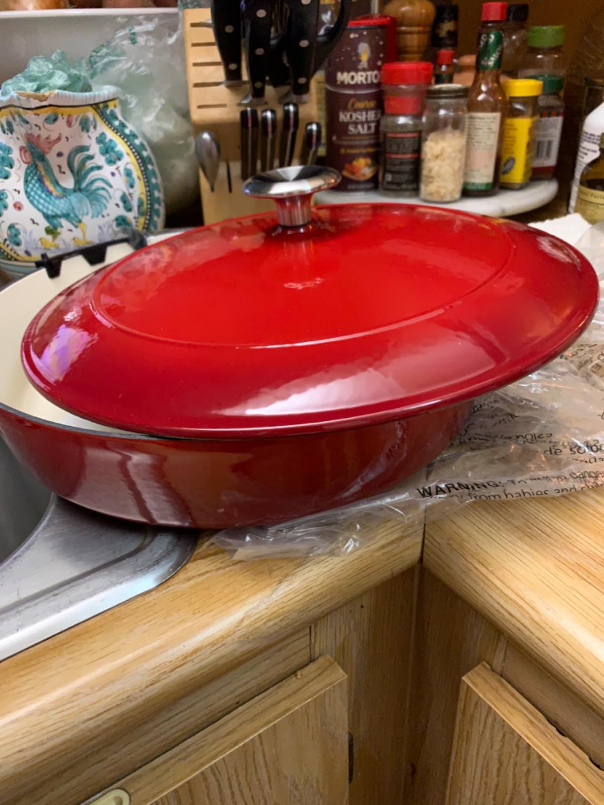 Tramontina Bestow Enameled Cast Iron Braiser Pan with Lid, 4-quart, Blue customer photo 2