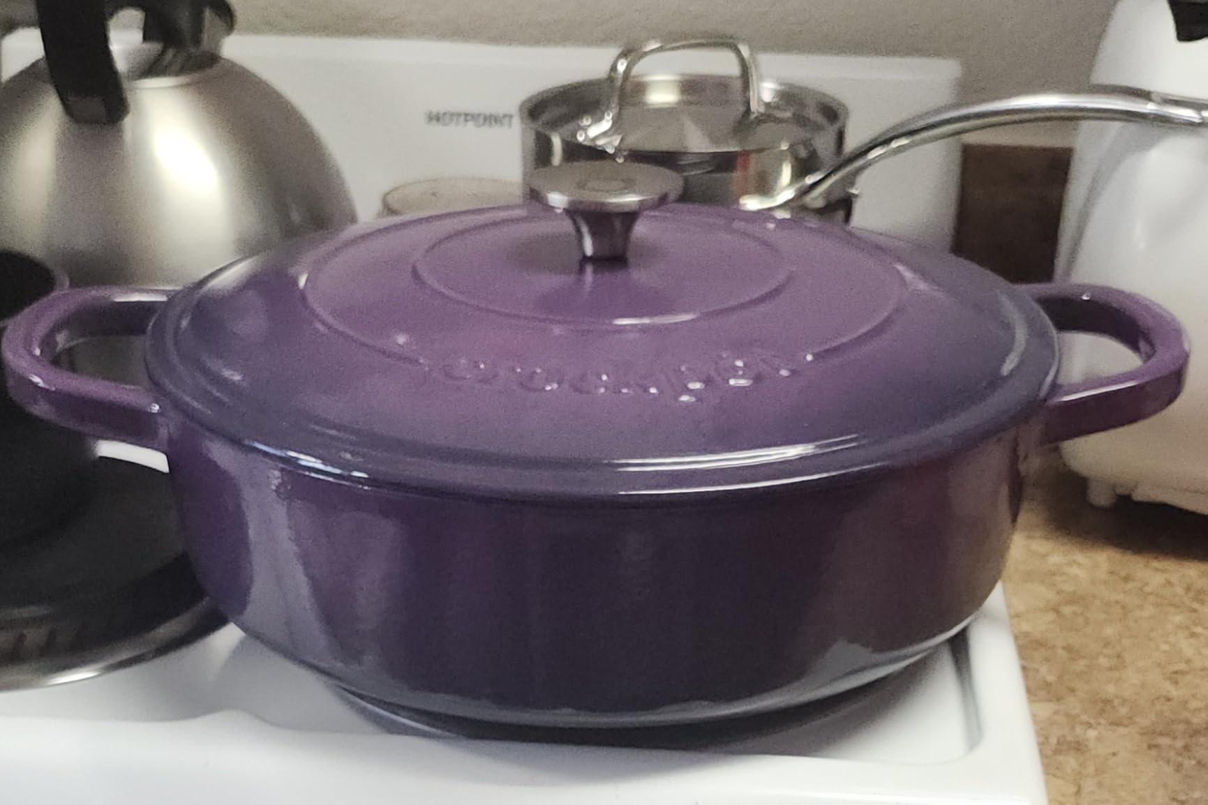 Crock-Pot Crock Pot Artisan Enameled Cast Iron Braiser W/Lid, 5 Quart, Slate Gray customer photo 1