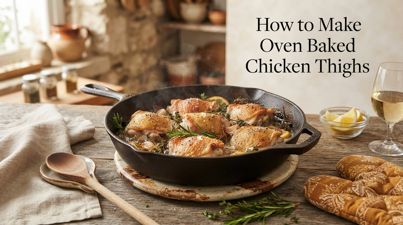 How to Make Oven Baked Chicken Thighs