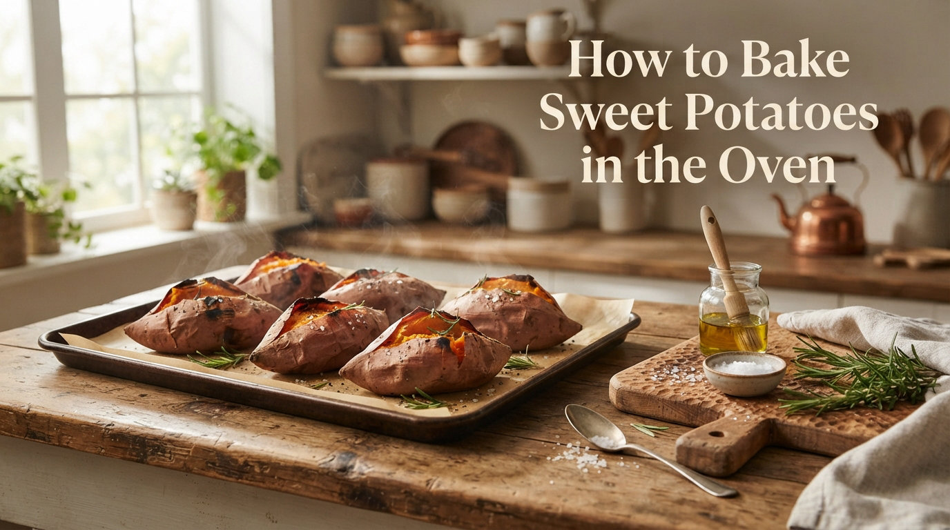 How to Bake Sweet Potatoes in the Oven