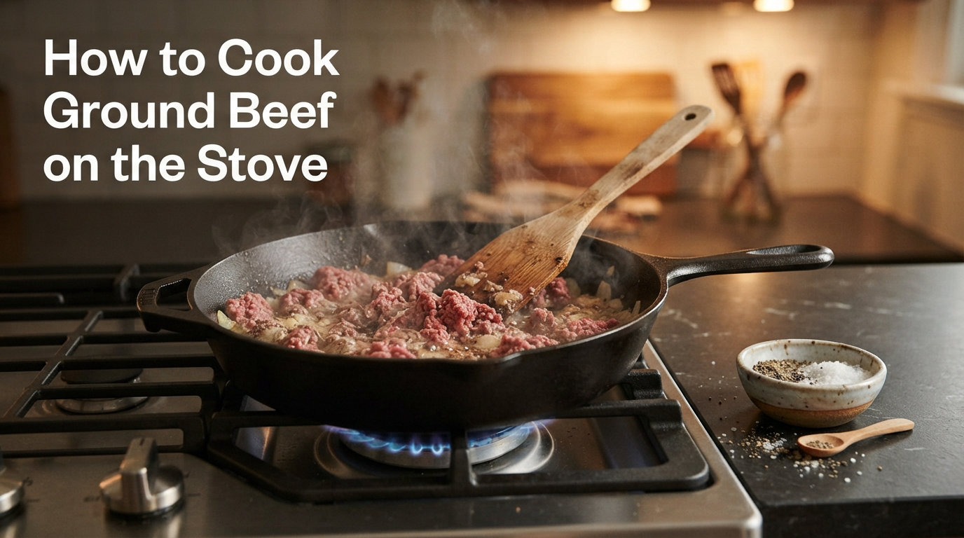 How to Cook Ground Beef on the Stove