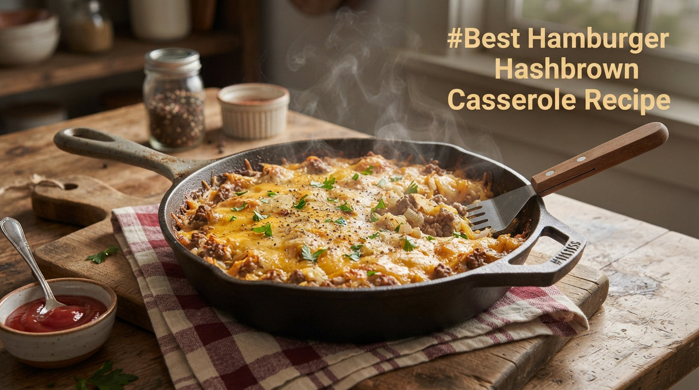 Best Hamburger Hashbrown Casserole Recipe