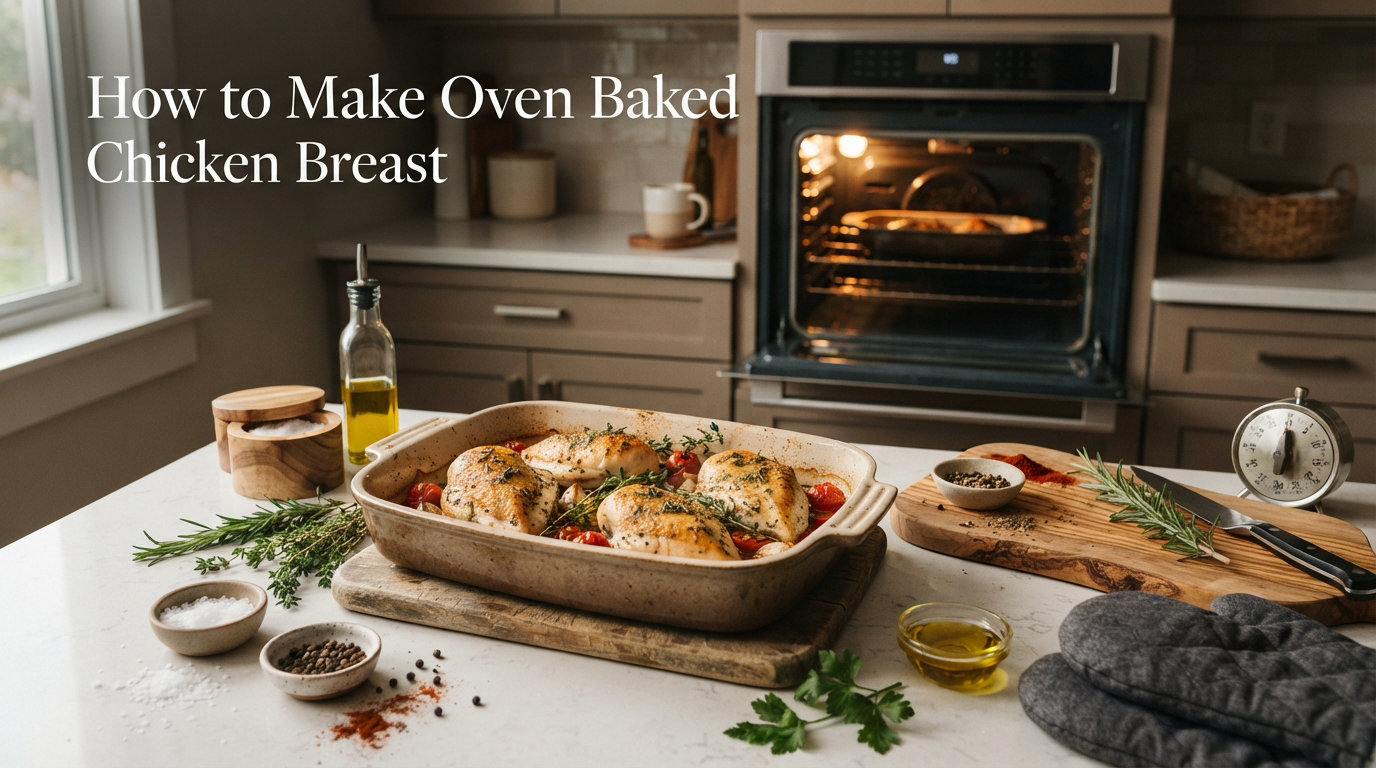 How to Make Oven Baked Chicken Breast
