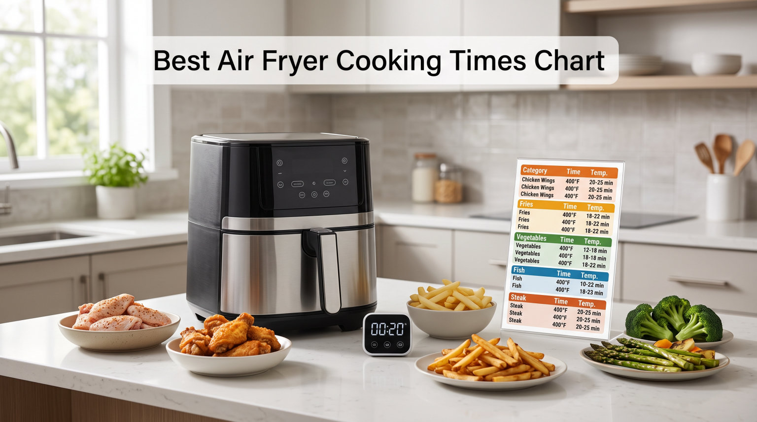 Best Air Fryer Cooking Times Chart