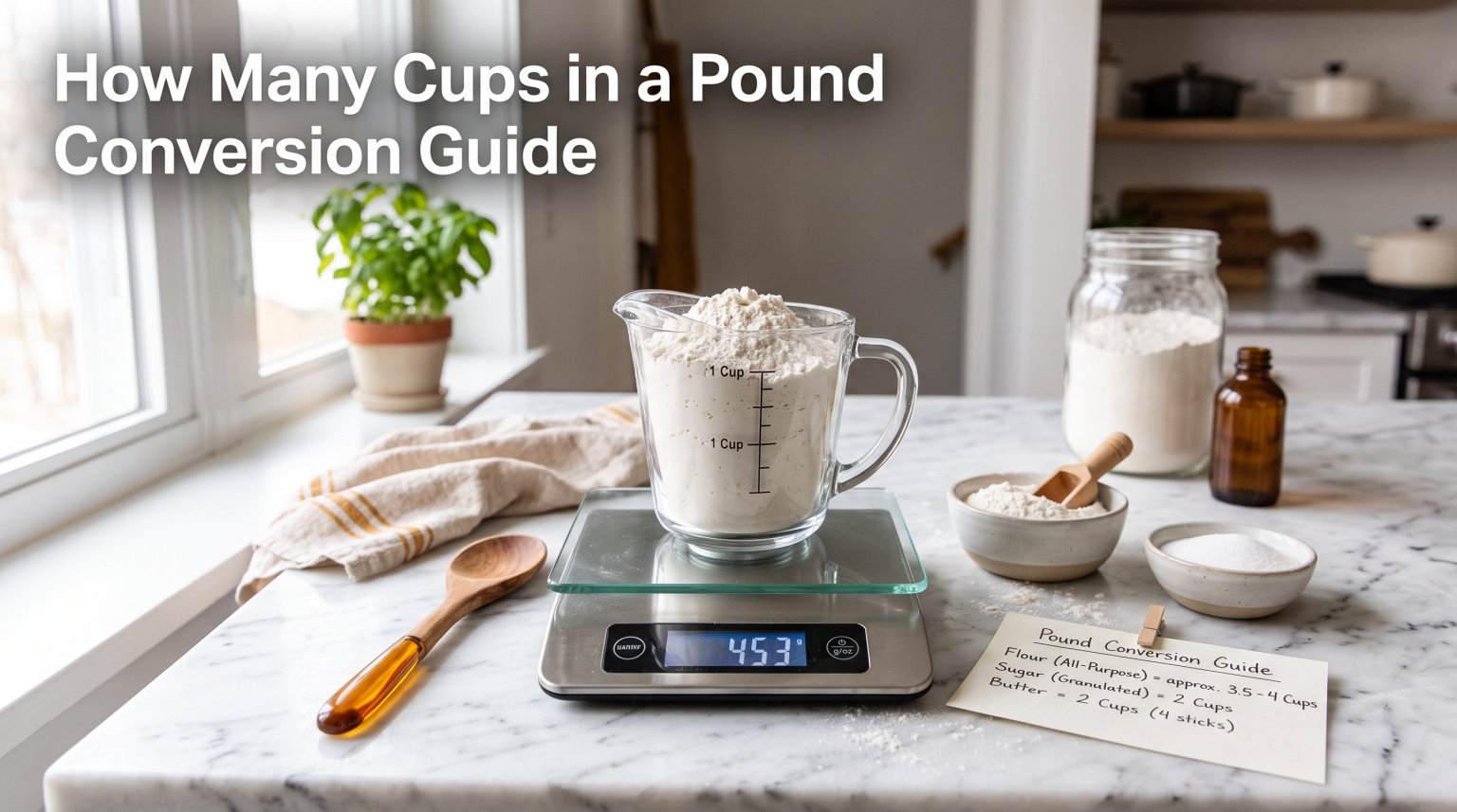 How Many Cups in a Pound Conversion Guide