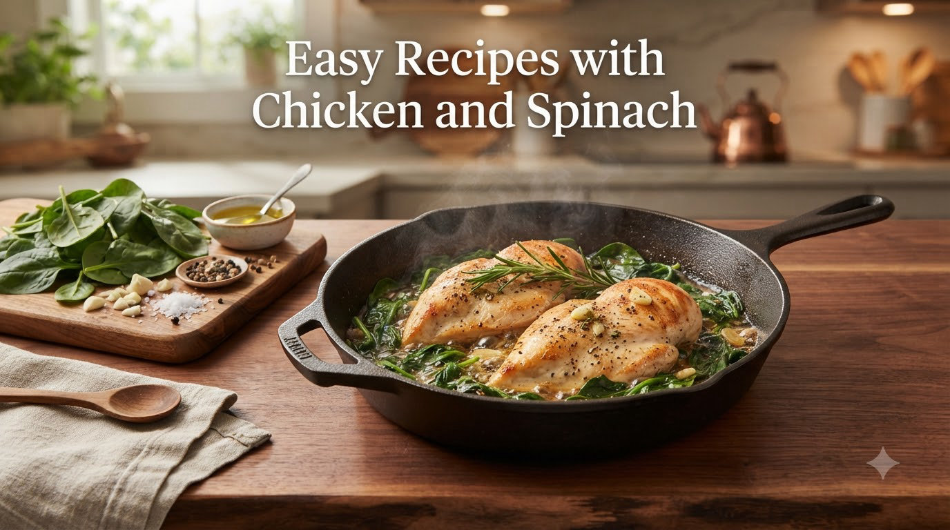 Easy Recipes with Chicken and Spinach