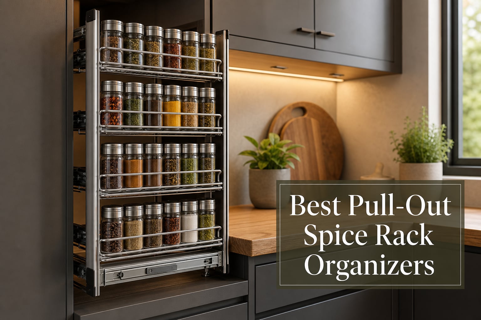 Best Pull-Out Spice Rack Organizers
