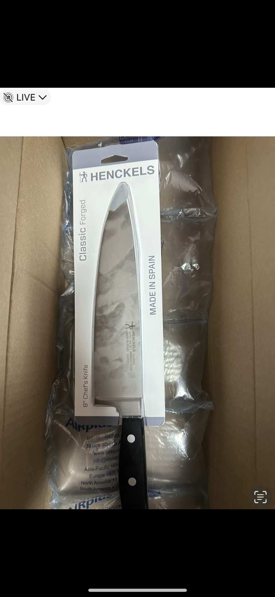 HENCKELS Classic 8-Inch Chef Knife, Razor-Sharp, German Engineered, Fully Forged Construction customer photo 2