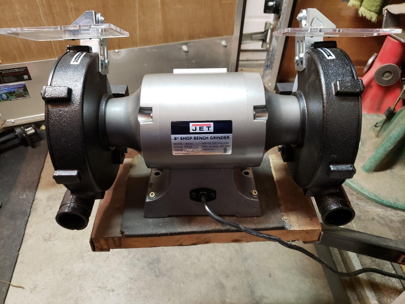 JET 8-Inch Bench Grinder, 3450 RPM, 1/2 HP, 120V 1Ph (Model JBG-8) customer photo 2