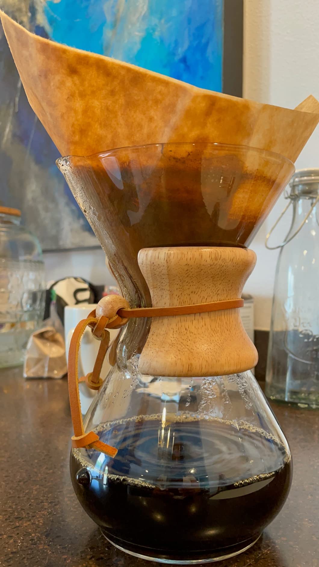 Chemex Pour-Over Glass Coffeemaker - Classic Series - 6-Cup - Exclusive Packaging customer photo 1
